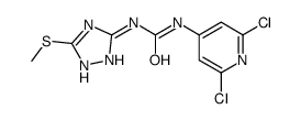 cas no 287174-87-2 is N-(2,6-DICHLORO-4-PYRIDYL)-N'-[5-(METHYLTHIO)-4H-1,2,4-TRIAZOL-3-YL]UREA