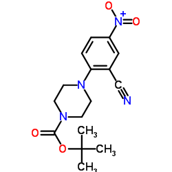 cas no 288251-87-6 is tert-Butyl 4-(2-cyano-4-nitrophenyl)piperazine-1-carboxylate