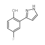 cas no 288401-64-9 is 4-Fluoro-2-(1H-pyrazol-5-yl)phenol