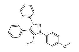 cas no 289725-88-8 is 1,5-DIPHENYL-4-ETHYL-3-(4-METHOXYPHENYL)-1H-PYRAZOLE