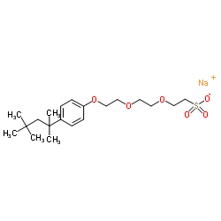 cas no 2917-94-4 is sodium 2-[2-[2-[4-(1,1,3,3-tetramethylbutyl)phenoxy]ethoxy]ethoxy]ethanesulphonate
