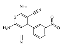 cas no 294873-16-8 is 2,6-diamino-4-(3-nitrophenyl)-4H-thiopyran-3,5-dicarbonitrile
