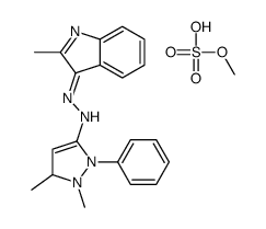 cas no 29508-48-3 is 1,5-dimethyl-3-[(2-methyl-1H-indol-3-yl)azo]-2-phenyl-1H-pyrazolium methyl sulphate