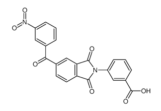 cas no 295348-05-9 is 3-[5-(3-nitrobenzoyl)-1,3-dioxoisoindol-2-yl]benzoic acid