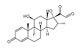 cas no 2964-79-6 is 11β,17α-dihydroxy-9α-fluoro-16α-methyl-3,20-dioxo-1,4-pregnadien-21-al