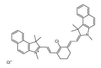 cas no 297173-98-9 is 2-[(E)-2-{(3E)-2-Chloro-3-[(2Z)-2-(1,1,3-trimethyl-1,3-dihydro-2H -benzo[e]indol-2-ylidene)ethylidene]-1-cyclohexen-1-yl}vinyl]-1,1 ,3-trimethyl-1H-benzo[e]indolium chloride