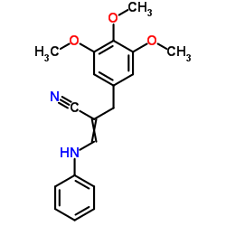 cas no 30078-48-9 is 3-Anilino-2-(3,4,5-trimethoxybenzyl)acrylonitrile