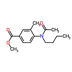 cas no 301533-59-5 is Methyl 4-[acetyl(butyl)amino]-3-methylbenzoate