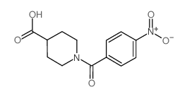 cas no 303994-58-3 is 1-(4-Nitrobenzoyl)-4-piperidinecarboxylic acid