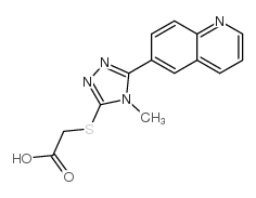 cas no 306935-49-9 is 2-[(4-METHYL-5-QUINOLIN-6-YL-4H-1,2,4-TRIAZOL-3-YL)THIO]ACETIC ACID