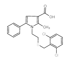 cas no 306936-26-5 is 1-(2,6-DICHLOROBENZYL)THIOETHYL-2-METHYL 5-PHENYLPYRROLE-3-CARBOXYLIC ACID