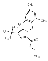 cas no 306936-99-2 is ETHYL 3-TERT-BUTYL-1-(2,4,6-TRIMETHYLBENZYL)-1H-PYRAZOLE-5-CARBOXYLATE