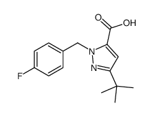 cas no 306937-03-1 is 5-tert-butyl-2-[(4-fluorophenyl)methyl]pyrazole-3-carboxylic acid