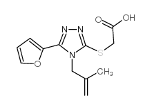 cas no 307327-49-7 is [5-furan-2-yl-4-(2-methyl-allyl)-4 h-[1,2,4]triazol-3-ylsulfanyl]-acetic acid