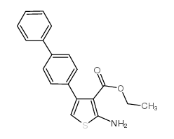 cas no 307343-50-6 is ethyl 2-amino-4-(biphenyl-4-yl)thiophene-3-carboxylate