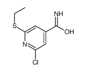 cas no 313269-83-9 is 2-Chloro-6-(ethylthio)-4-pyridinecarboxamide