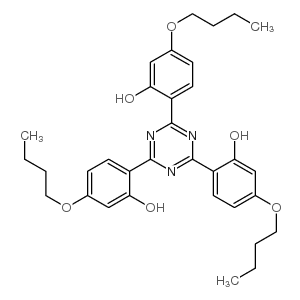 cas no 3135-19-1 is 2,4,6-Tris(2Hydroxy-4Butoxyphengl)-1,3,5-Triazine