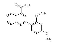 cas no 313704-08-4 is 2-(2,4-DIMETHOXYPHENYL)QUINOLINE-4-CARBOXYLICACID