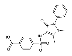 cas no 31816-70-3 is 4-(1,5-DIMETHYL-3-OXO-2-PHENYL-2,3-DIHYDRO-1H-PYRAZOL-4-YLSULFAMOYL)-BENZOIC ACID