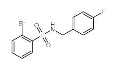 cas no 321705-40-2 is 2-Bromo-N-(4-fluoroBenzyl)Benzenesulphonamide