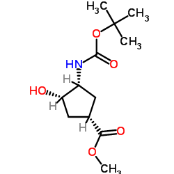 cas no 321744-14-3 is methyl (1S,3R,4S)-3-{[(tert-butoxy)carbonyl]amino}-4-hydroxycyclopentane-1-carboxylate
