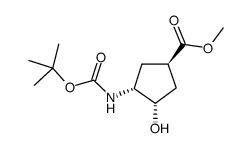 cas no 321744-17-6 is (1R,2S,4R)-N-BOC-1-AMINO-2-HYDROXYCYCLO-PENTANE-4-CARBOXYLIC ACID METHYL ESTER