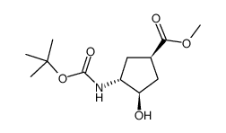 cas no 321744-18-7 is (1R,2R,4R)-N-BOC-1-AMINO-2-HYDROXYCYCLOPENTANE-4-CARBOXYLIC ACID METHYL ESTER