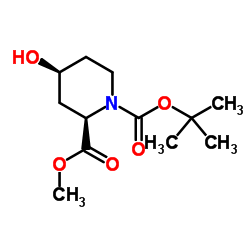 cas no 321744-26-7 is (2R,4S)-N-Boc-4-hydroxypiperidine-2-carboxylic acid methyl ester