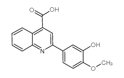 cas no 32366-62-4 is 2-(3-HYDROXY-4-METHOXYPHENYL)QUINOLINE-4-CARBOXYLICACID