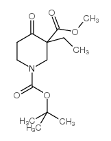 cas no 324769-00-8 is 1-TERT-BUTYL 3-METHYL 3-ETHYL-4-OXOPIPERIDINE-1,3-DICARBOXYLATE
