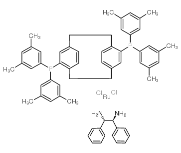 cas no 325150-57-0 is dichloro[(r)-(-)-4,12-bis(di(3,5-xylyl)phosphino)-[2,2]-paracyclophane][(1s,2s)-(-)-1,2-diphenylethylenediamine]ruthenium