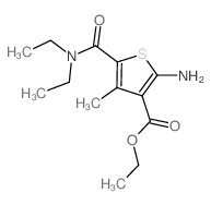 cas no 329082-04-4 is 2-AMINO-5-DIETHYLCARBAMOYL-4-METHYL-THIOPHENE-3-CARBOXYLIC ACID ETHYL ESTER