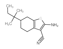 cas no 329222-98-2 is 2-Amino-6-(1,1-dimethylpropyl)-4,5,6,7-tetrahydro-1-benzothiophene-3-carbonitrile