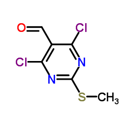 cas no 33097-11-9 is 4,6-Dichloro-2-(methylthio)pyrimidine-5-carbaldehyde