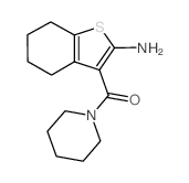 cas no 331760-59-9 is 3-(piperidin-1-ylcarbonyl)-4,5,6,7-tetrahydro-1-benzothiophen-2-amine(SALTDATA: FREE)