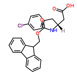 cas no 331763-60-1 is fmoc-(r)-3-amino-4-(4-chloro-phenyl)-butyric acid