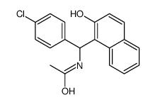 cas no 332174-65-9 is N-[(4-CHLORO-PHENYL)-(2-HYDROXY-NAPHTHALEN-1-YL)-METHYL]-ACETAMIDE