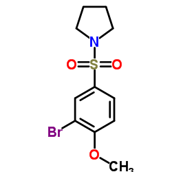 cas no 332354-62-8 is 1-[(3-Bromo-4-methoxyphenyl)sulfonyl]pyrrolidine