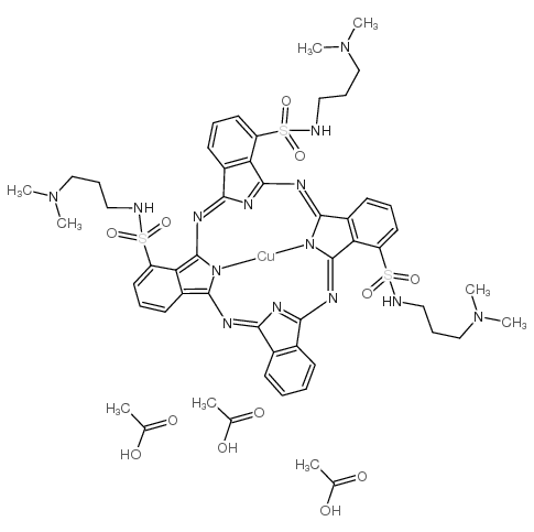 cas no 33481-16-2 is [N,N',N''-tris[3-(dimethylamino)propyl]-29H,31H-phthalocyaninetrisulphonamidato(2-)-N29,N30,N31,N32]copper