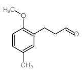 cas no 33538-87-3 is Benzenepropanal,2-methoxy-5-methyl-