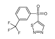 cas no 338407-94-6 is 5-{[3-(trifluoromethyl)phenyl]sulfonyl}-1,2,3-thiadiazole