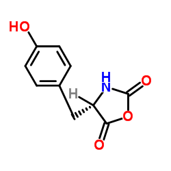 cas no 3415-08-5 is (4S)-4-[(4-Hydroxyphenyl)methyl]-2,5-oxazolidinedione