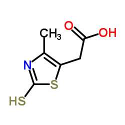 cas no 34272-64-5 is 2-Mercapto-4-methyl-5-thiazoleacetic acid
