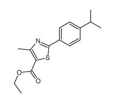 cas no 343322-54-3 is ETHYL 2-(4-ISOPROPYLPHENYL)-4-METHYLTHIAZOLE-5-CARBOXYLATE