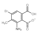 cas no 34545-22-7 is 2-NITRO-3-AMINO-4-METHYL-5-BROMOBENZOIC ACID