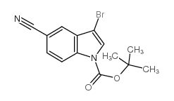 cas no 348640-12-0 is 1-BOC-3-BROMO-5-CYANOINDOLE