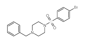 cas no 349398-79-4 is 1-BENZYL-4-((4-BROMOPHENYL)SULFONYL)PIPERAZINE