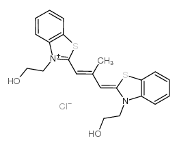 cas no 34979-97-0 is 3-(2-oxy-ethyl)-2-[3-(3-(2-oxy-ethyl)-2-benzothiazolinylidene)-2-methyl-1-propenyl)] benzothiazolium chloride