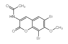 cas no 35031-46-0 is N-(6,8-DIBROMO-7-METHOXY-2-OXO-2H-CHROMEN-3-YL)-ACETAMIDE