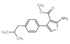 cas no 350990-40-8 is 2-AMINO-4-(4-ISOBUTYL-PHENYL)-THIOPHENE-3-CARBOXYLIC ACID METHYL ESTER